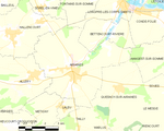 Map commune FR insee code 80013
